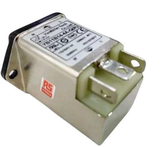 Trygg betalning RS PRO 10A 250V IEC-filter, Chassi montering Fast-on