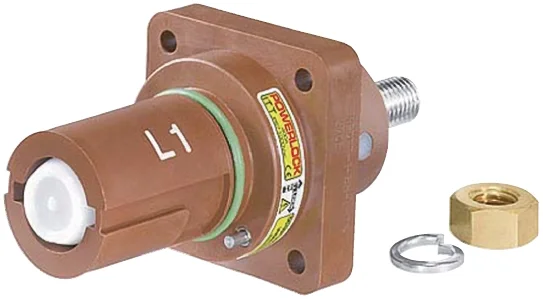 ITT Cannon Veam Powerlock Brun Industriströmkontakt IP65, IP67 för Panel, 660A 1, 1kV Köp nu