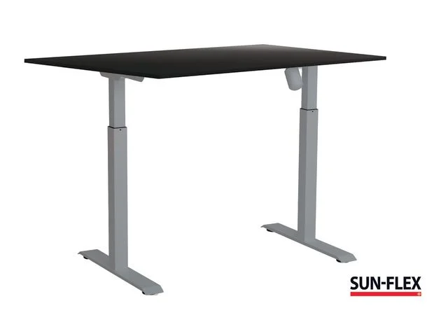 Nedsatt pris Bord SUN-FLEX II höj/sänk 160x80 grå/sva
