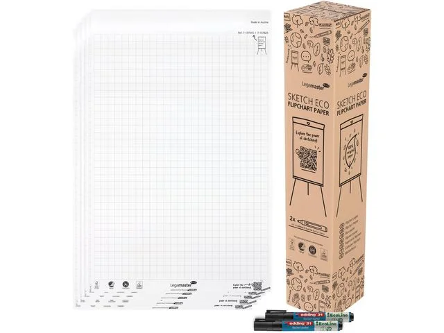 Lägg i varukorgen Blädderblock Sketch Eco rutigt 5x20st