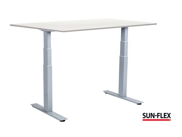 Bord SUN-FLEX VI höj/sänk 160x80 grå/vit Bästa pris