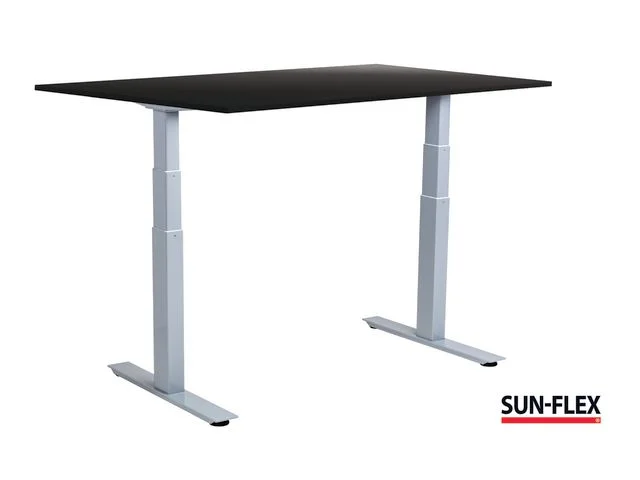 Erbjudandepris Bord SUN-FLEX VI höj/sänk 160x80 grå/sva