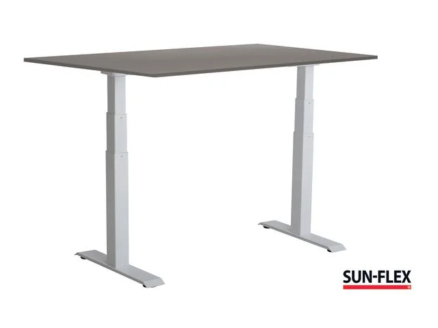 Bord SUN-FLEX VI höj/sänk 160x80 vit/grå Erbjudandepris