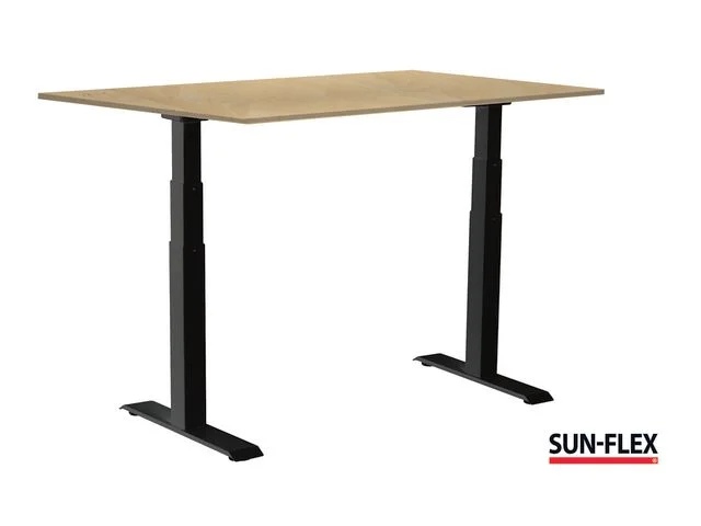 Billig Bord SUN-FLEX VI höj/sänk 160x80 sva/bjö