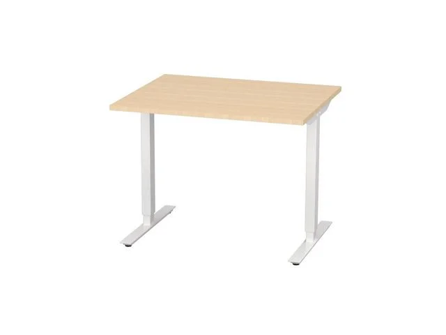 Bord höj/sänk Basic 1000x800 björk/vit Outlet