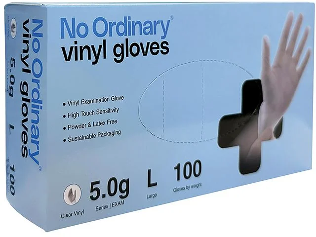 Vinylhandske NO ORDINARY f-fri L 100/fp Expressleverans