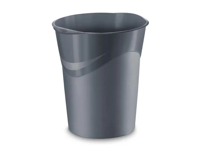 I lager Papperskorg CEP Mineral 14L grå