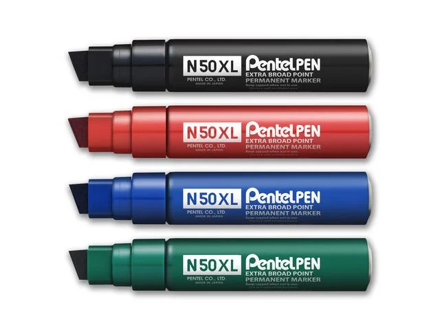 Märkpenna perm. PENTEL N50XL sned svart Populär