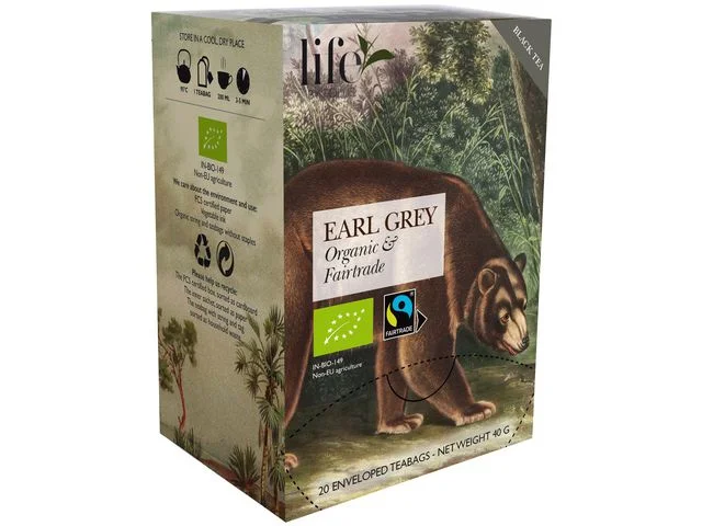 Billig Te LIFE BY FOLLIS Earl Grey 20/fp