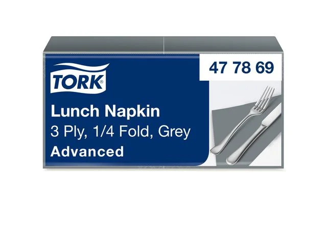 Servett TORK Lunch 3-lags grå 150/fp Endast idag