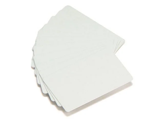 Plastkort ZEBRA PVC White Cards 500/fp Kampanj