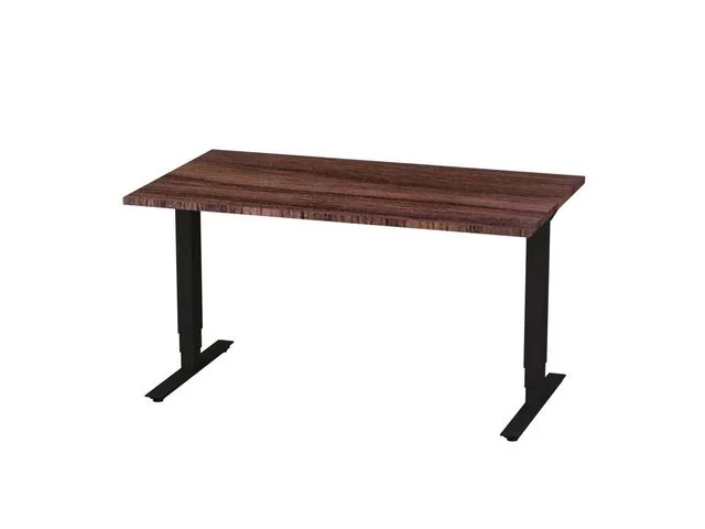Bord höj/sänk Pro 1400x800 valnöt/svart Utförsäljning