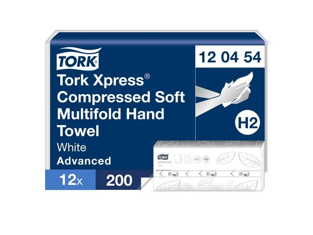 Handduk TORK Adv H2 Xpress Komp. 2400/fp Snabb frakt