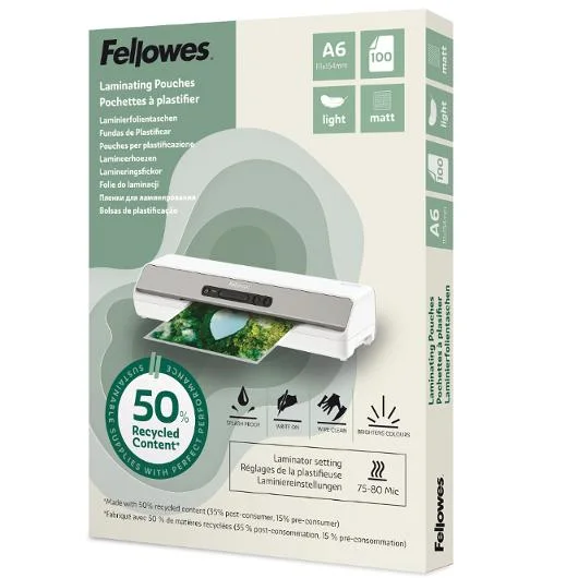 Laminat FELLOWES A6 Light Matt 100/fp Beställ nu