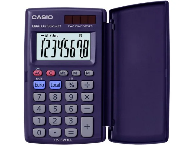 Miniräknare CASIO HS-8VERA svart Bästa pris