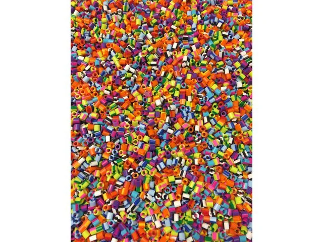 Nabbipärlor mix randiga 10000/fp Extra rabatt