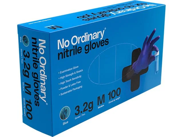 I lager Nitrilhandske NO ORDINARY M 100/fp