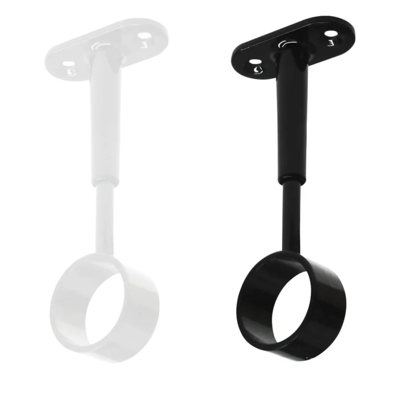Erbjudandepris Gedotec Schrankrohrlager ROUND aus Stahl für Rundrohre Ø 25 mm, offen, Weiß
