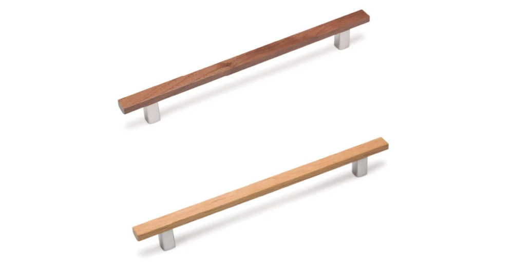 Viefe Möbelgriff ARA aus Holz und Aluminium, Walnuss - BA 224 mm Lågt pris