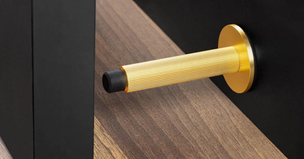 Viefe Wandtürpuffer ARPA WALL aus Aluminium, 100 mm, Messing dunkel gebürstet Sänkt pris