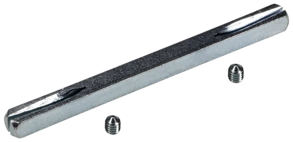 Kampanj Fimet Vierkant Drückerstift aus Stahl 8 mm, 120 x 8 mm - für Türdicke 60 - 70 mm