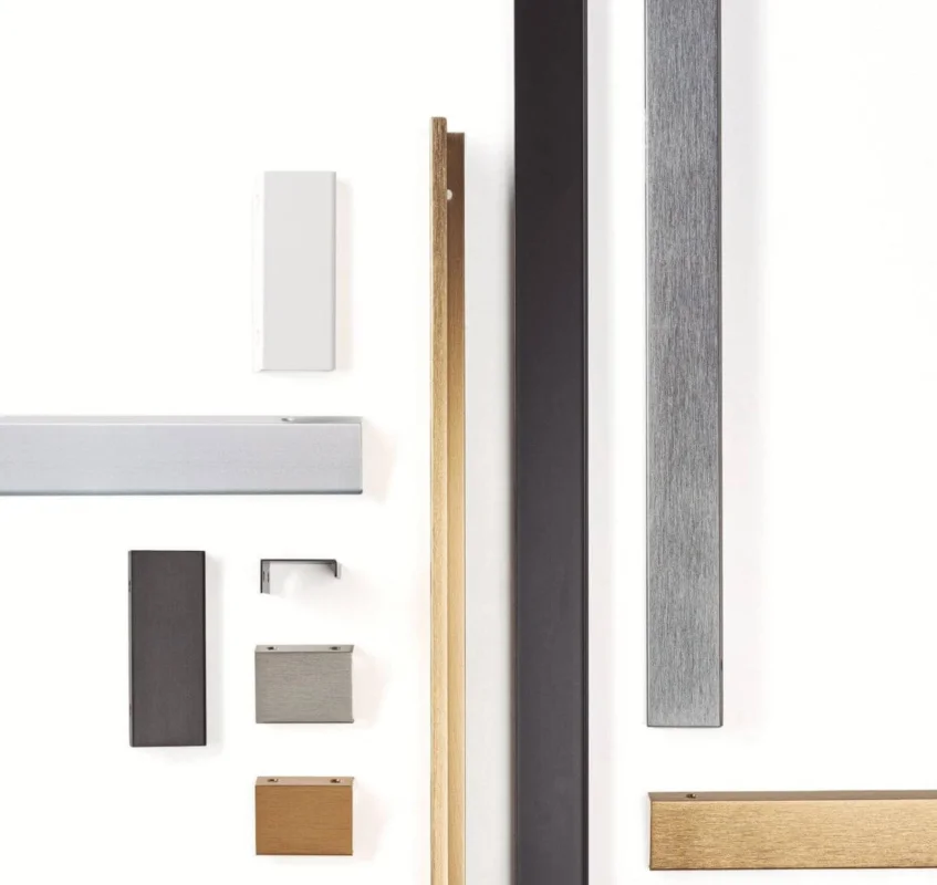 Endast denna vecka Viefe Griffleiste WAY aus Aluminium, 128 mm - Edelstahl Optik
