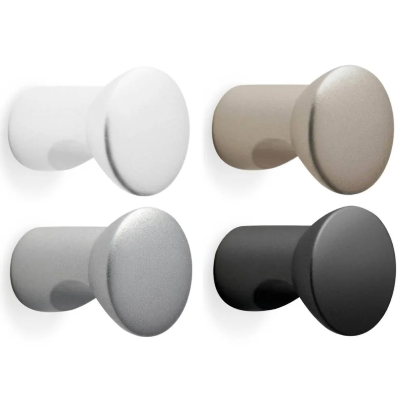 Fynd Mital Möbelknopf TAMARA aus Metall, Ø 18 mm, Weiß matt