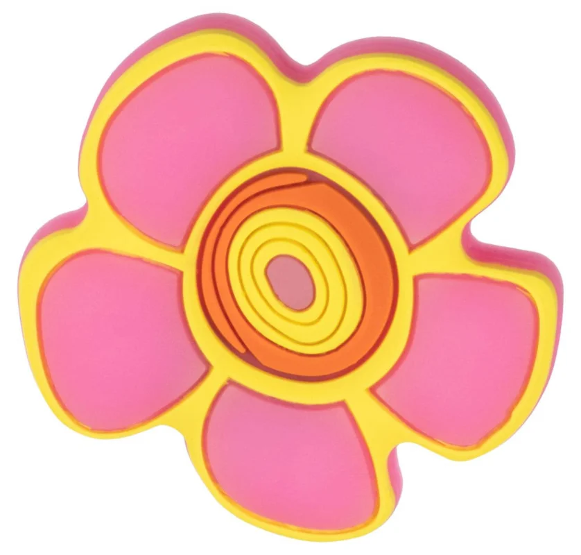 Gedotec Möbelknopf KIZI aus Gummi speichelecht, Blume pink I lager