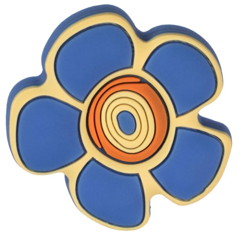 Gedotec Möbelknopf KIZI aus Gummi speichelecht, Blume blau Reapris