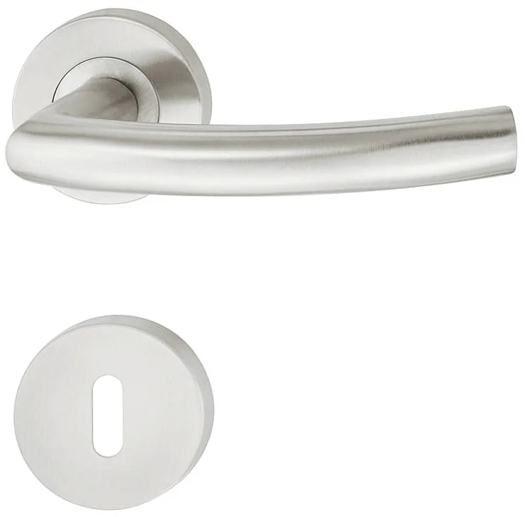 Häfele Türdrücker-Garnitur LDH 2189 Edelstahl matt, WC-Badezimmer Snabb frakt