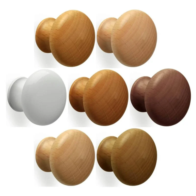 Mital Möbelknopf URSULA aus Holz, Nussbaum dunkel - Ø 27 mm Fynd