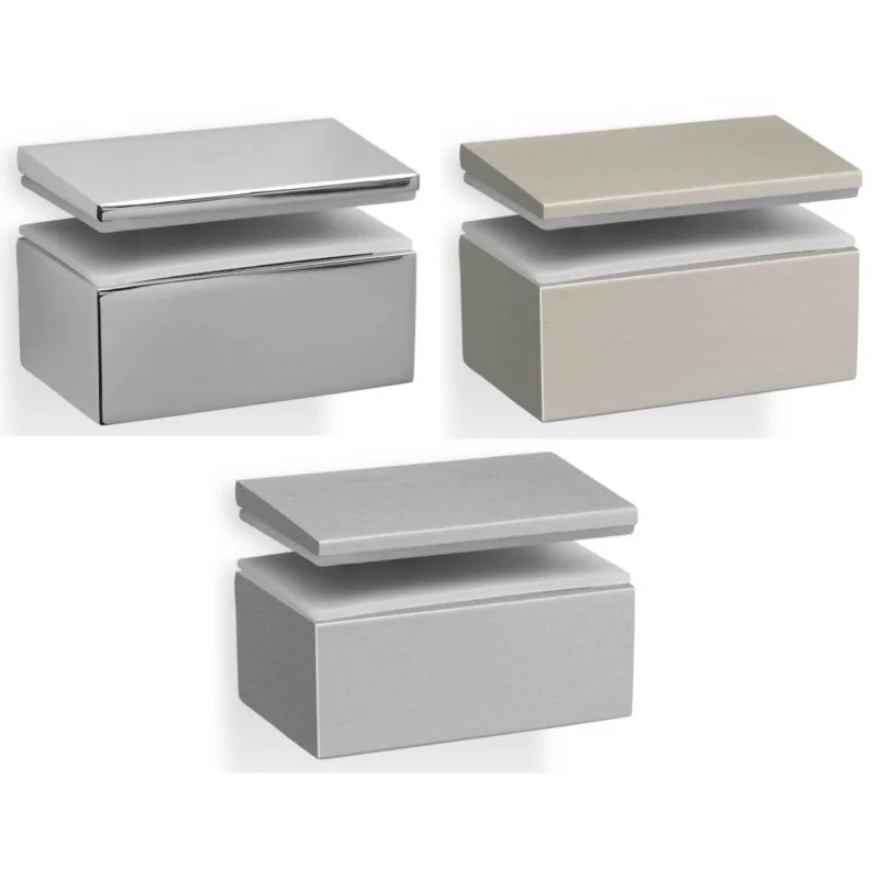 Bästa pris Mital Klemmtablarträger RM01 aus Metall, Nickel satiniert - 6 - 8 mm