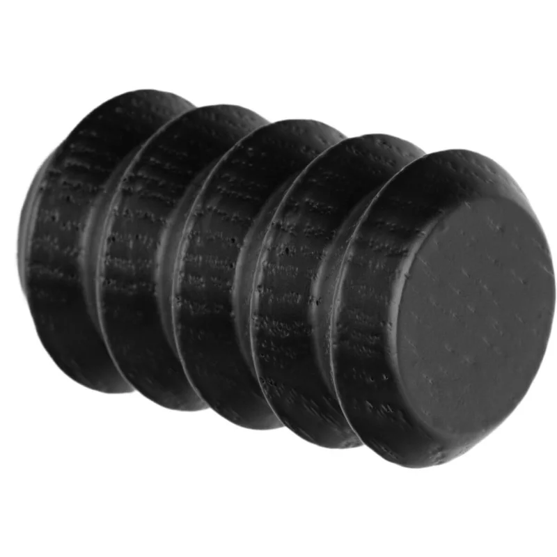 Viefe Garderobenhaken PULSE aus Holz, Ø 28 x 45 mm Eiche schwarz lackiert Populärt val