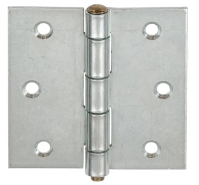 Rea Vormann Scharnier aus Stahl mit losem Messingstift quadratisch, 63 x 63 mm