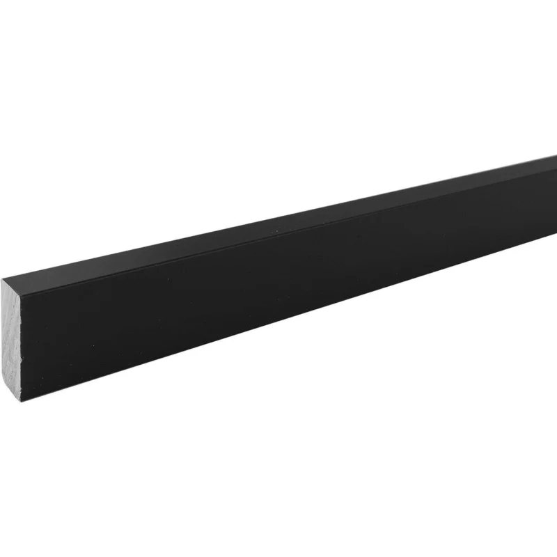 Kundfavorit Gedotec Schrankrohr eckig 25x10 Aluminium schwarz Modell Nano Black, 1800 mm