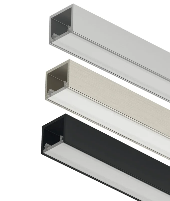 Fri frakt Häfele LOOX5 LED-Unterbauprofil 2102 aus Aluminium Innenbreite 11 mm, Profil Edelstahl-Optik - 3000 mm