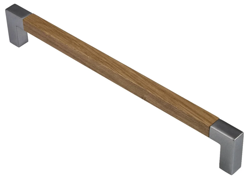 Lågt pris Häfele Möbelgriff Eiche lackiert Bügelgriff Türgriff Schrankgriff Küchengriff Griff Holz, 224 mm