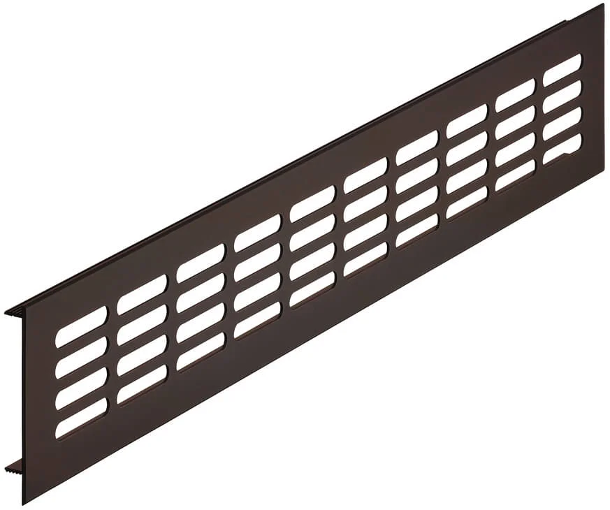 Häfele Lüftungsgitter H3621 eckig bronzefarben Heizkörpergitter geschlitzt Aluminium, 500 x 60 mm Lägg i varukorgen