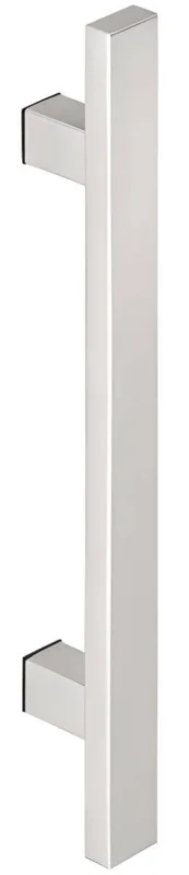Häfele Stoßgriff CLAUDIO aus Edelstahl eckig, Holztür - einseitige Montage (1 Griff) - Länge 600 mm - Bohrabstand 450 mm Begränsad tid