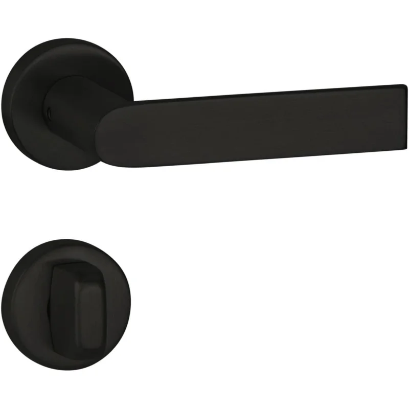Hermat Türdrücker BASIC 13 aus Edelstahl, WC - Badezimmer Schwarz matt Fynd