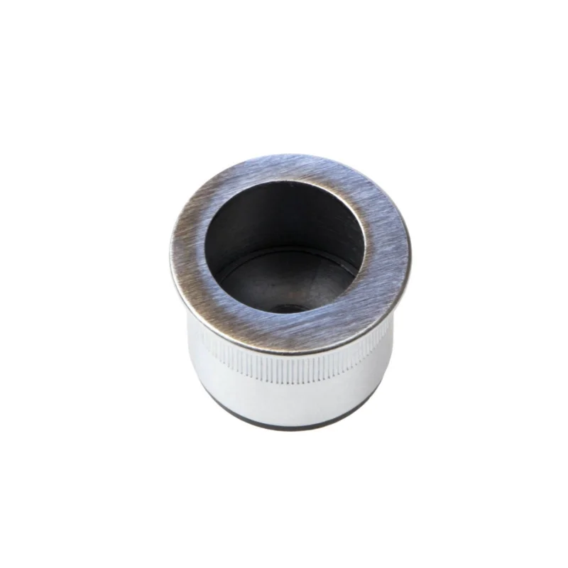 Trygg betalning Fimet Muschelgriff Modell H1860 Stirnziehgriff Ø 29 mm für Schiebetüren verchromt matt