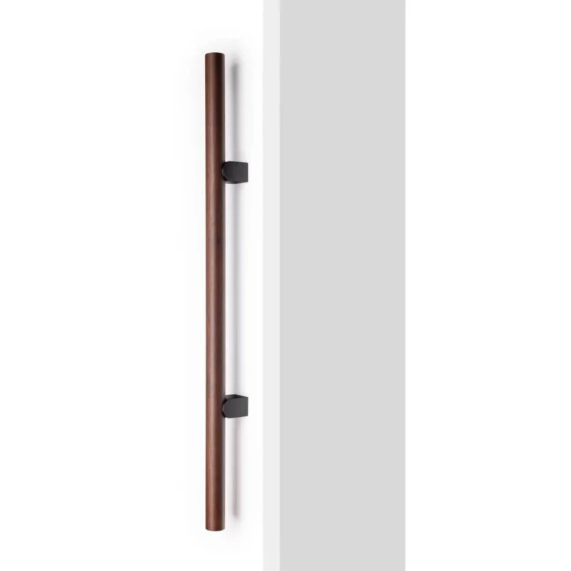 Viefe Möbelgriff KUMO WOOD BIG ONE aus Holz & Aluminium, BA 448 mm - Nussbaum + Titan schwarz Handla nu