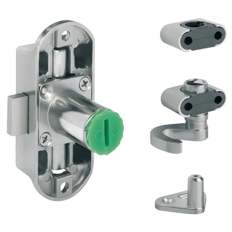 Häfele Drehstangenschloss SET H6158 Symo Piccolo -Nova Dornmaß 15 mm, zum Schrauben - Links Nedsatt pris