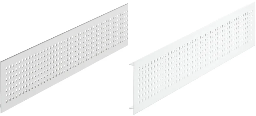 Rabatt Häfele Lüftungsgitter H3634 eckig Aluminium mit gerillten Stegen, silber, 100 x 2000 mm