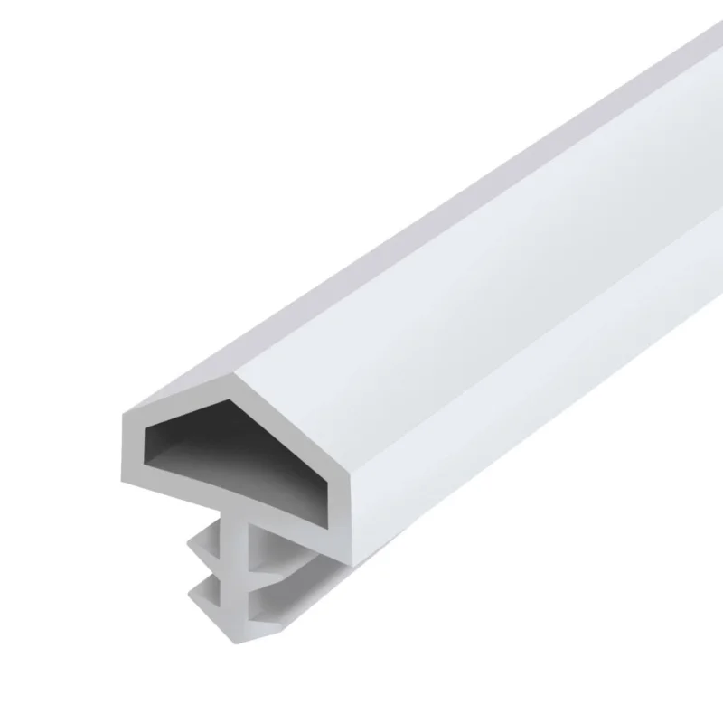 Gedotec Zimmertürdichtung M680 aus PVC für Innentüren mit günstigem Drehpunkt, weiß - 6 Meter Lägg i varukorgen