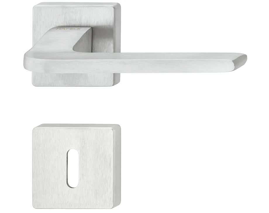 Erbjudandepris Häfele Türdrücker-Garnitur LDH 3235 Türgriff Klasse 3 chrom satiniert, WC - Badezimmer