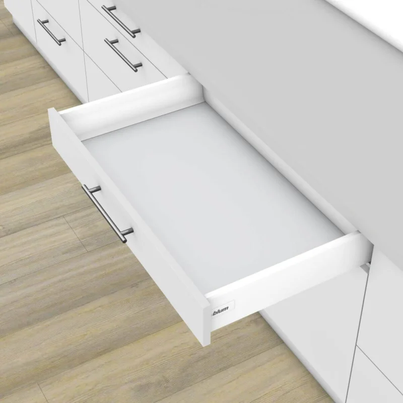 Blum Schubkasten-SET TANDEMBOX K Zargenhöhe 115 mm 30 kg weiß mit Tip-On & Blumotion Dämpfung, 350 mm Erbjudandepris