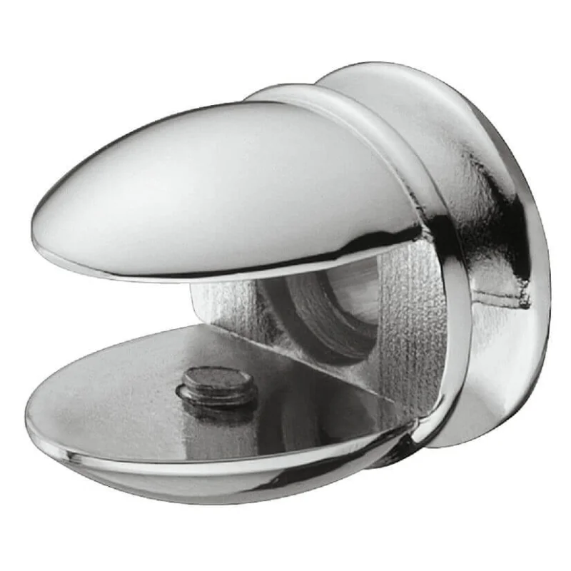 Häfele Klemmtablarträger SAFETY aus Metall, Tablardicke: 5 – 7 mm Chrom poliert Rea