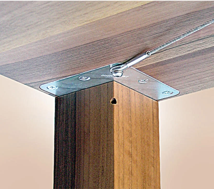 Häfele Tischbeinbefestigung unter der Tischplatte für massive Tischbeine exzentrisch, 60 x 60 mm Utförsäljning