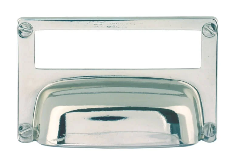Häfele Etikettengriff H1754 Etikettengröße 75x18 mm Stahl vernickelt Endast denna vecka